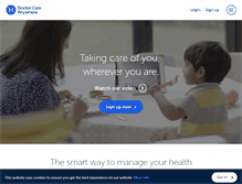 Tablet Screenshot of doctorcareanywhere.com